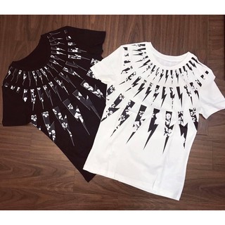 Áo Thun Nam Ngắn Tay, Áo Phông Nam Dáng Suông, in Hình Tia Chớp Chất liệu Cotton Thấm Hút Mồ Hôi Kiểu Dáng Trẻ - AC1