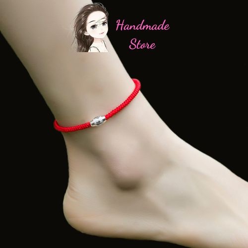 Vòng Đeo Chân - Vòng Đeo Tay Đá Tự Nhiên Hình Tròn Lu Thời Trang Cho Nữ VK32