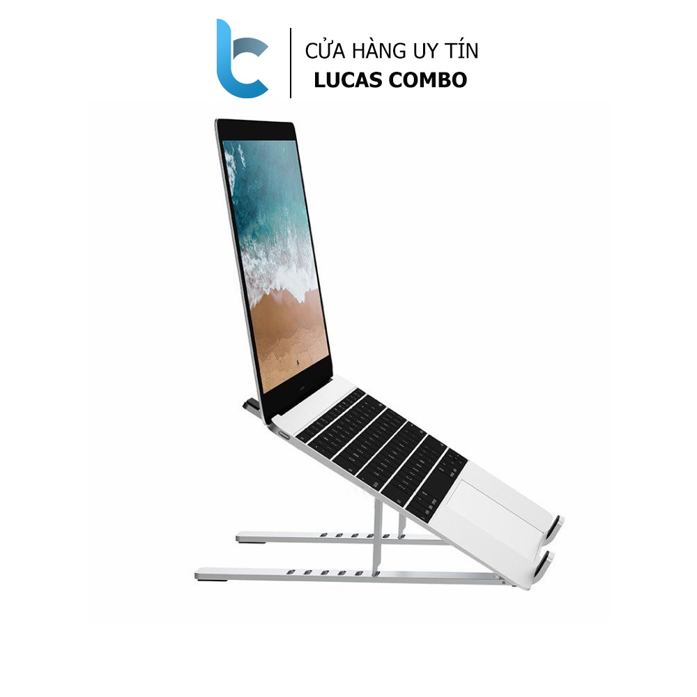 Stand/Đế Nhôm Kê Macbook, Laptop Tản Nhiệt Có Thể Gấp Gọn Và Điều Chỉnh 6 Nấc Độ Cao WIWU