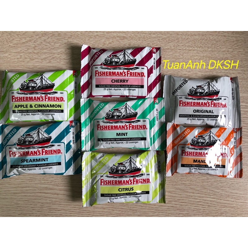 KẸO CAY CON TÀU FISHERMAN'S FRIEND ĐỦ VỊ - XUẤT XỨ MALAYSIA - Hàng chính hãng DKSH Việt Nam