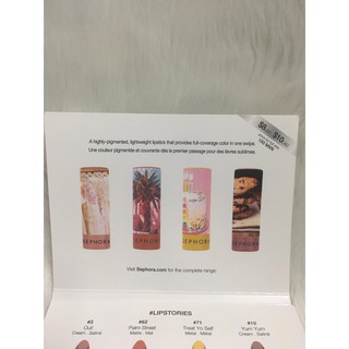 1 Set Dùng Thử Son SEPHORA COLLECTION LIPSTORIES Lipstick