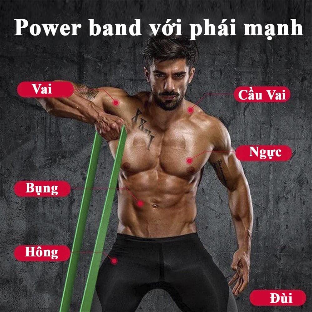 Dây Cao su Kháng Lực Powerband Tập Toàn Thân Chính hãng Process Cực bền