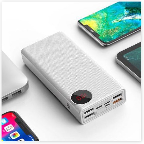 Pin Sạc Dự Phòng 30000Mah Hỗ Trợ Sạc Nhanh 3.0 Cho Điện Thoại Với 4 Cổng USB Và 2 PD - TopLink