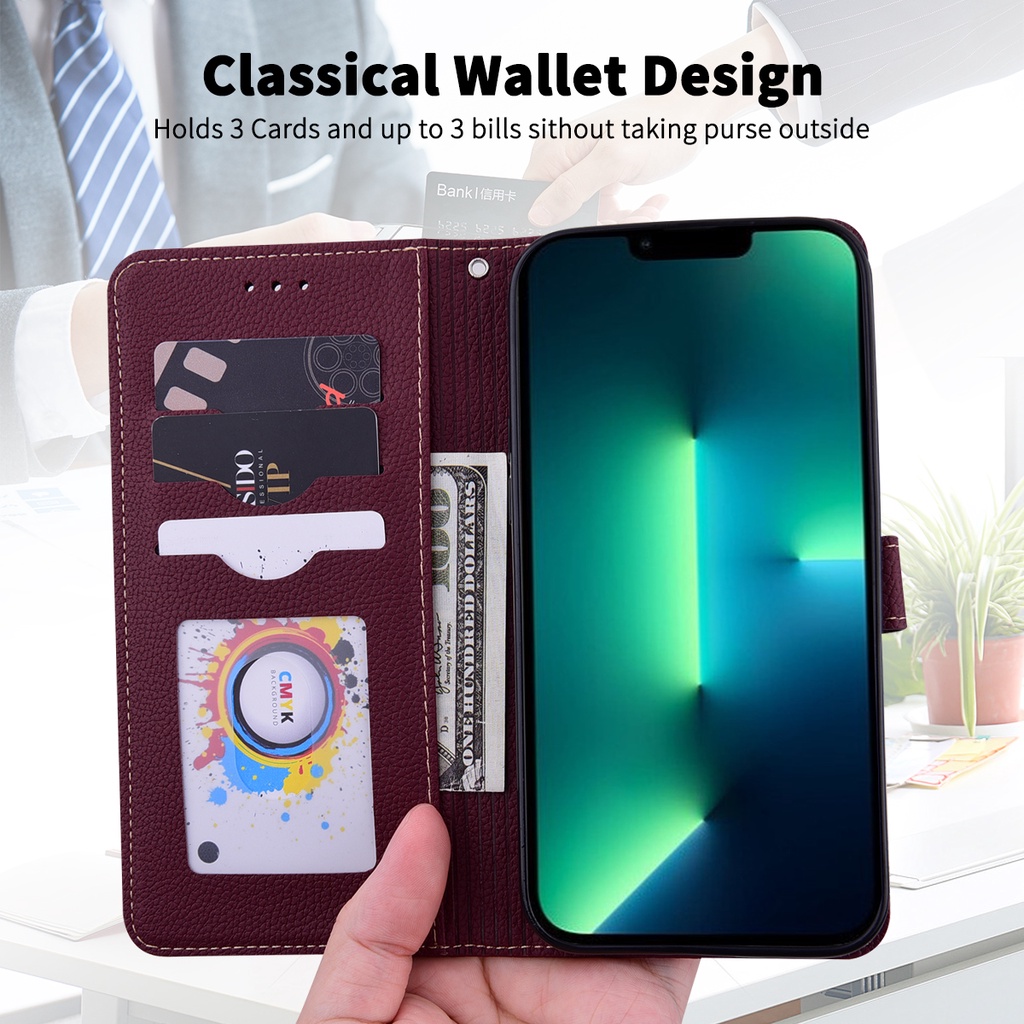 Bao Da Điện Thoại Nắp Lật Kiêm Ví Cho oppo a78 a58 a17 a17k a15 a15s a16 a12 a96 a9 a5 a5s a92 a72 a52 a3s a76 a36 a31 a94 k10 Ốp
