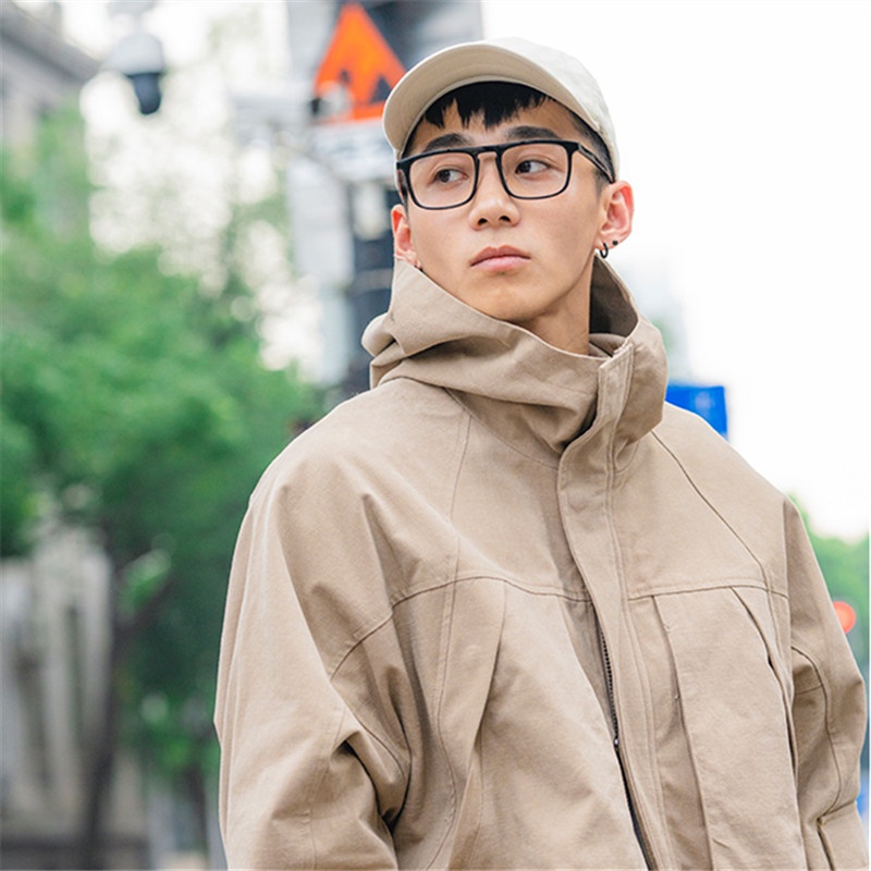 Mắt Kính Gọng Vuông Trong Suốt Chống Tia Sáng Xanh Phong Cách Retro Nhật Bản Cho Nam Và Nữ