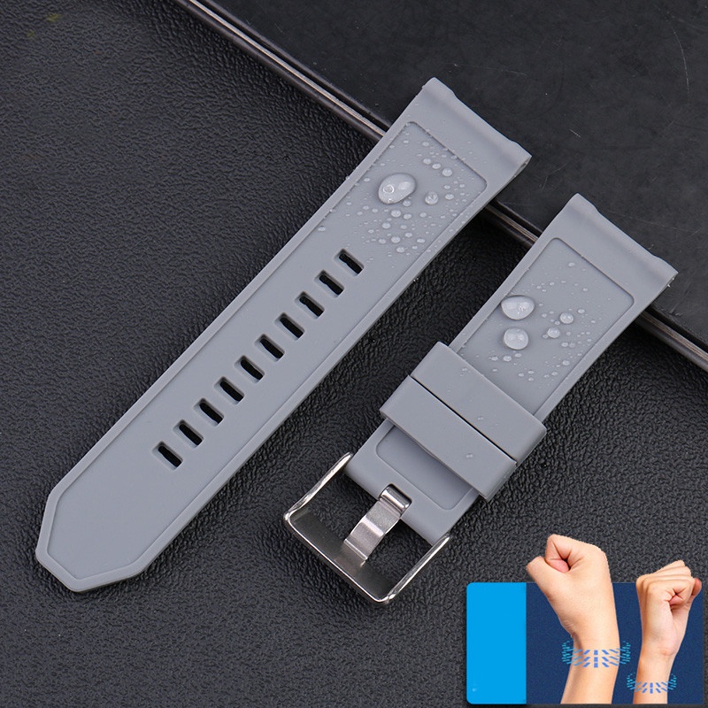 Dây Đeo Đồng Hồ Bằng Silicone Chống Thấm Nước 26mm Cho Diesel DZ4476 DZ4318 DZ4427 DZ4323