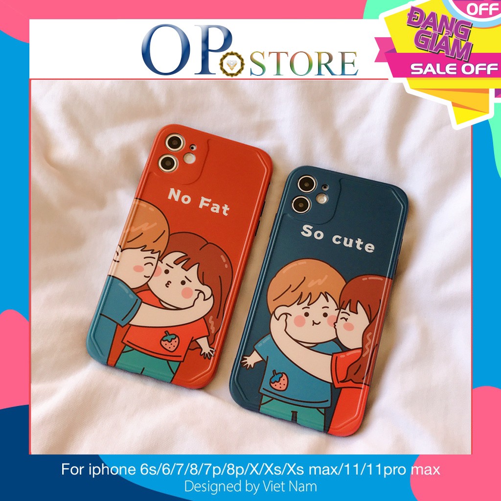 Ốp iphone - ốp lưng imd cặp đôi thơm má iphone 6/6s/6plus/6splus7/8/7plus/8plus/x/xs/xsmax/11/11promax-A1-4-IMD