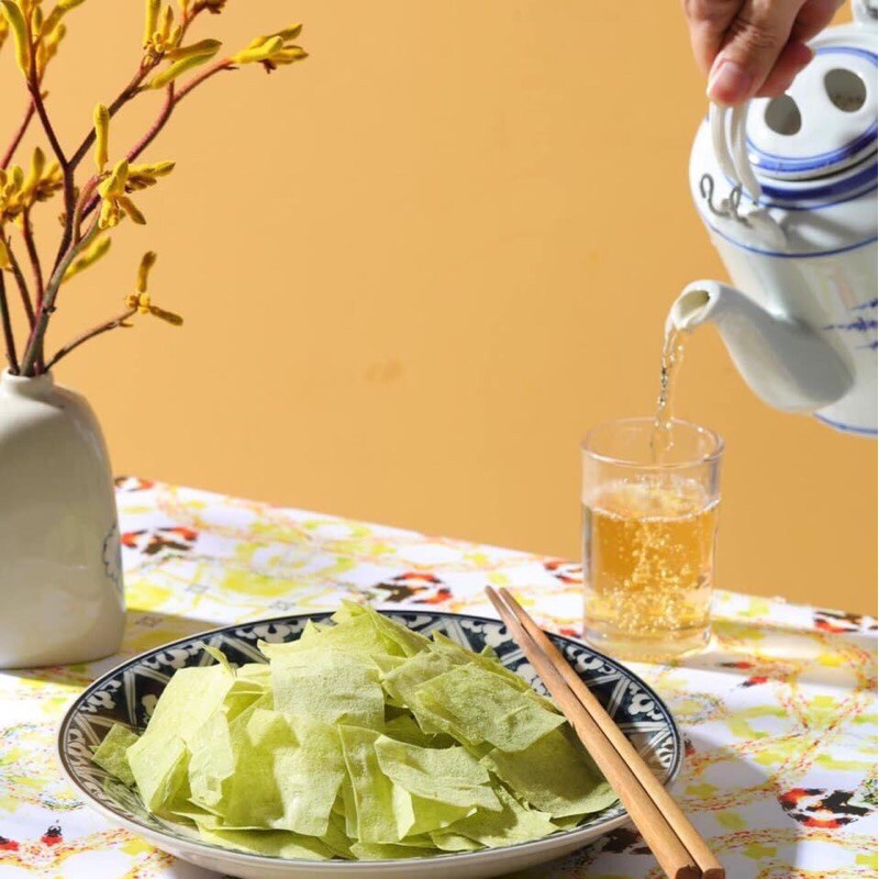 Bánh tráng trà xanh  ABI - Hàng chính hãng ABI SNACK