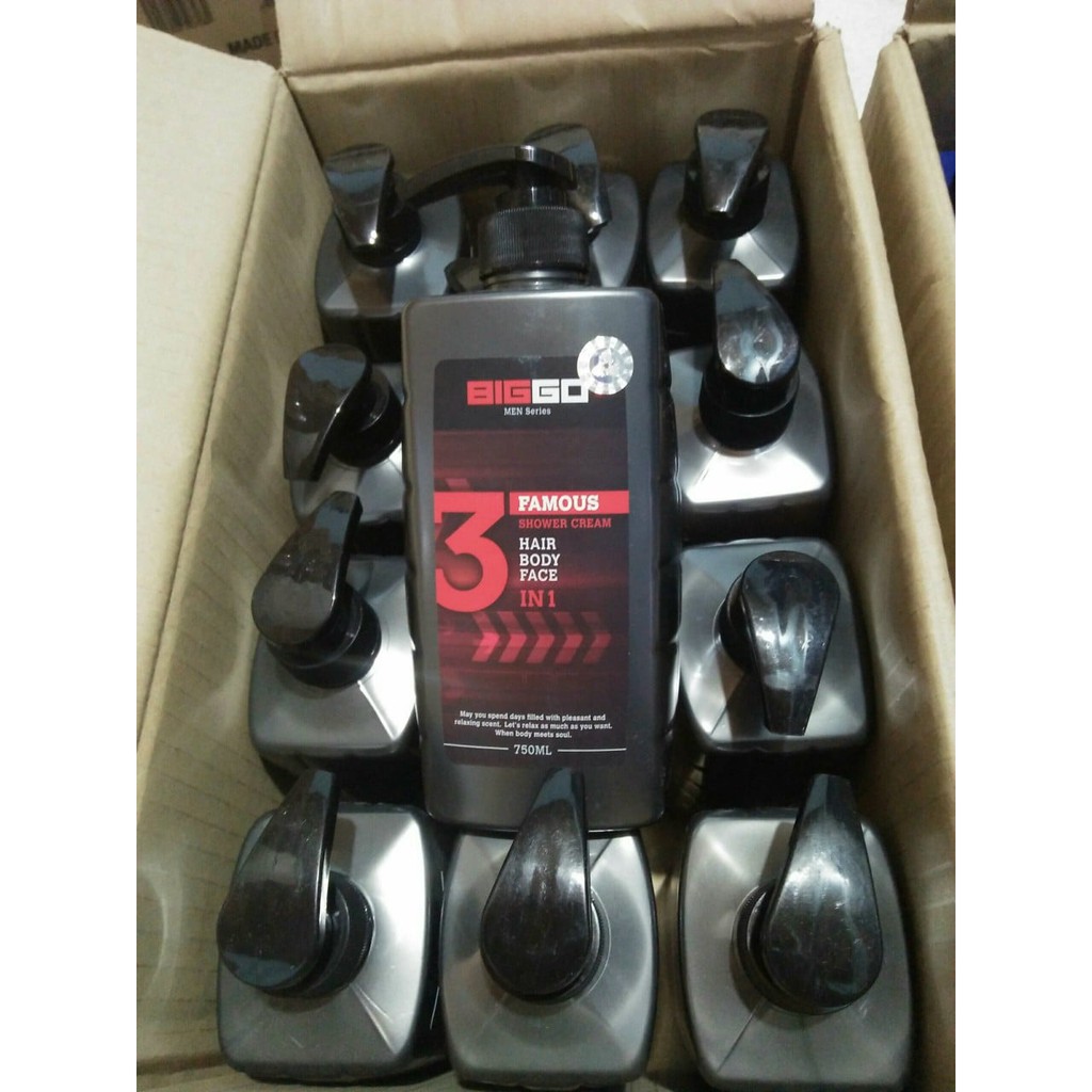 SỮA TẮM - DẦU GỘI - SỮA RỬA MẶT BIGGO 3in1 dành cho Nam