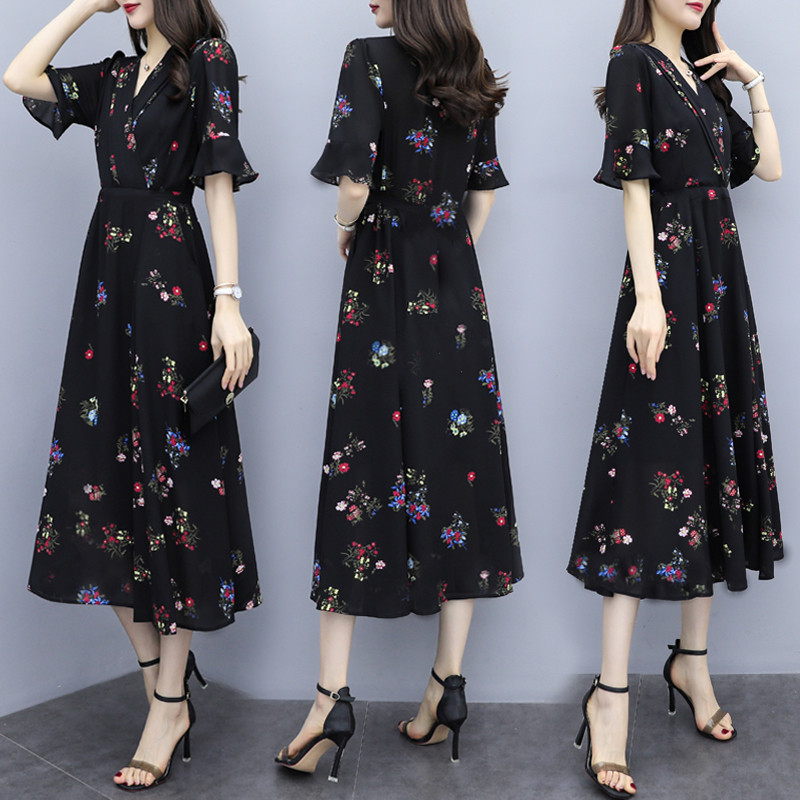 Đầm Voan Hoa Thời Trang Thanh Lịch Đáng Yêu Cho Nữ Mùa Hè 2021 | BigBuy360 - bigbuy360.vn