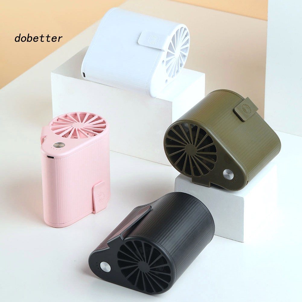 Quạt Làm Mát Mini Đeo Thắt Lưng Sạc Usb Tiện Dụng