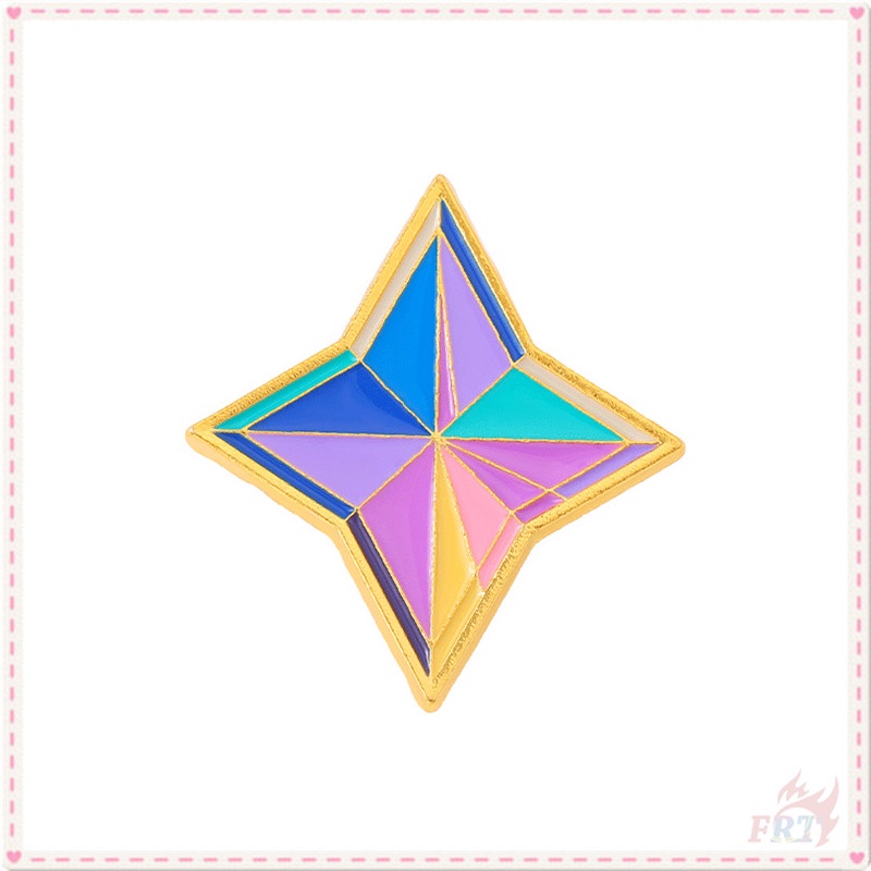 ★ Primogems - Ghim Cài Áo Tác Động Genshin ★ 1 Huy Hiệu Gài Balo Tráng Men Hình Game Adventure Doodle