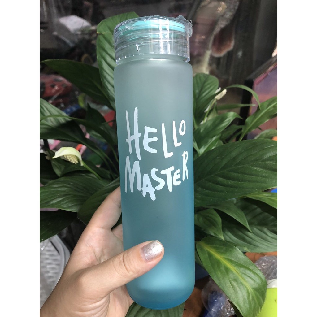 Bình Nước Thủy Tinh Hello Master 480ml