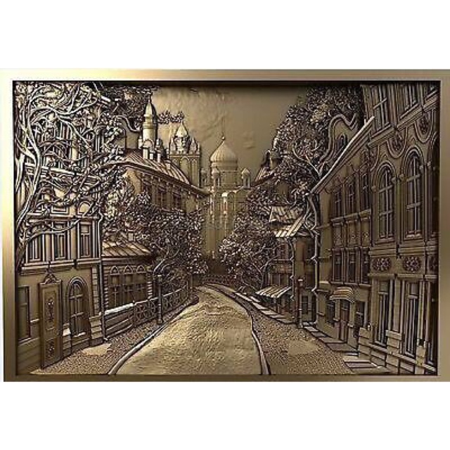 Tranh dán tường 3D Tranh phù Điêu 01