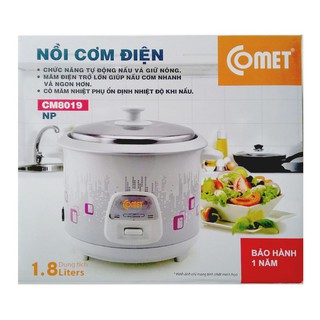 NỒI CƠM ĐIỆN NẮP RỜI COMET CM8019 - 1.8 LÍT