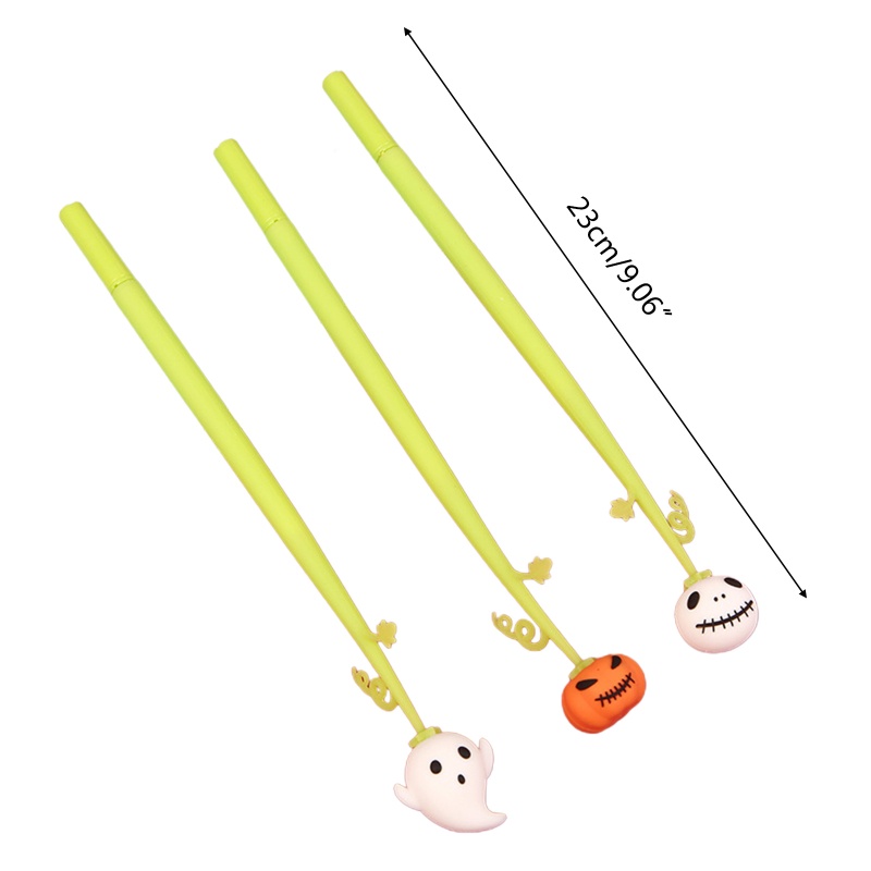 Set 6 Bút Mực Gel Ngòi 0 / 5mm In Họa Tiết Halloween