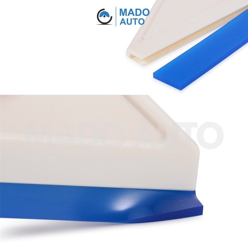 Gạt dán Film cách nhiệt ô tô nhựa trắng lưỡi cao su xanh (có lưỡi thay) MADO AUTO FG15