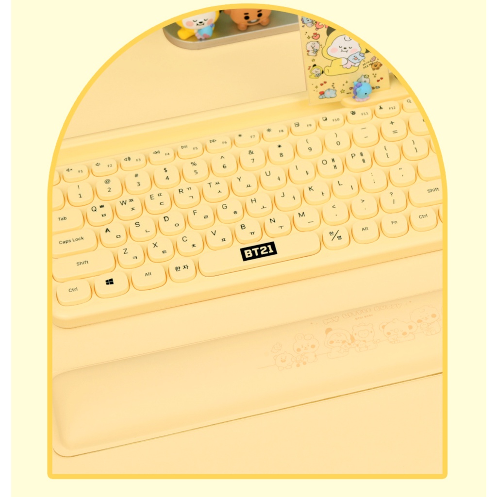 ĐỆM KÊ CỔ TAY GÕ BÀN PHÍM BT21 KEYBOARD PAD Beens Company