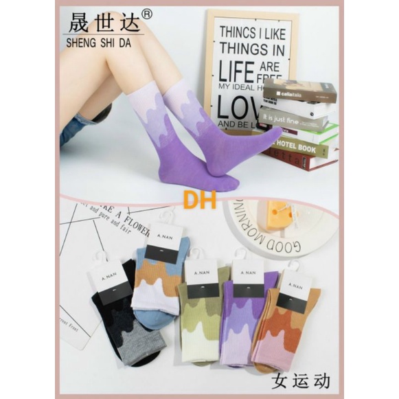 SET 10 ĐÔI TẤT MÀU LOANG