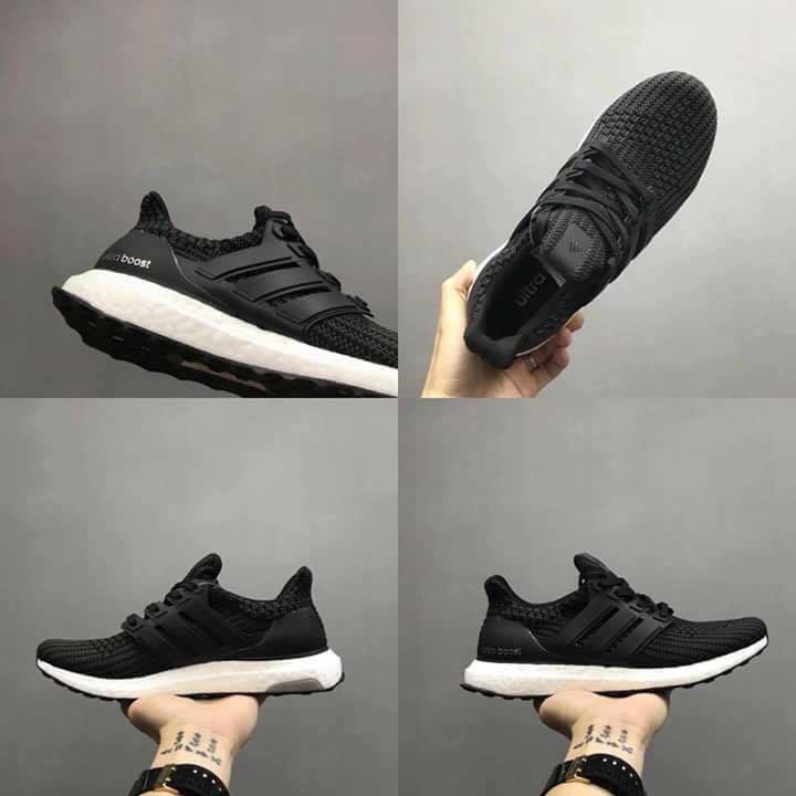 Giày sneaker Ultra Boost đen boost trắng 4.0 nam nữ