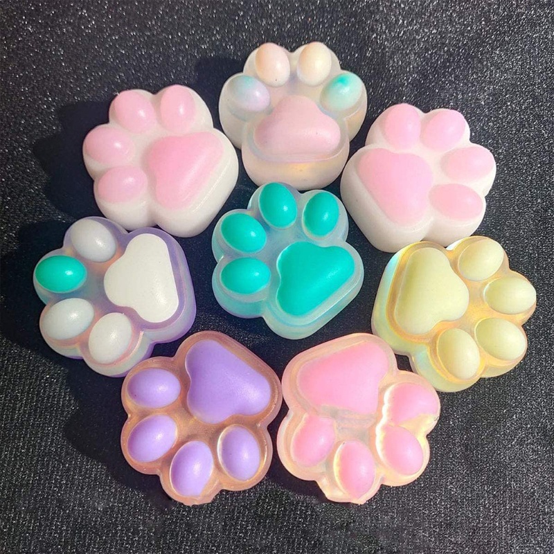 Khuôn Silicone Hình Móng Vuốt Mèo Làm Móc Khóa DIY