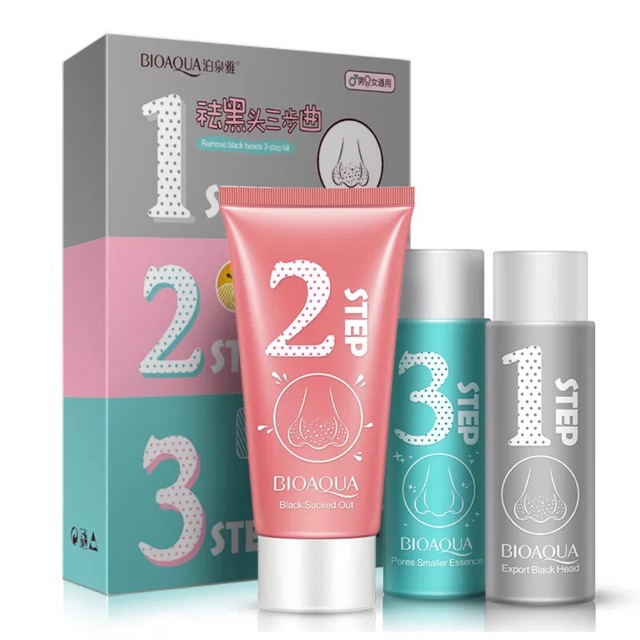 Set 3 lọ lột mụn mũi Bioaqua | Thế Giới Skin Care