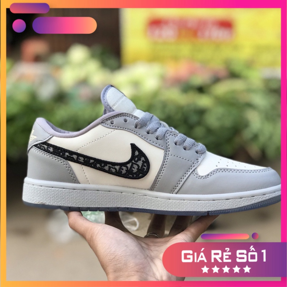 📢[SALE MẠNH+FULL BOX]📢 Giày Thể Thao, Giày Sneaker Nike_Air_Jordan jd1 Low 𝐃𝐢𝐨𝐫 Cổ Thấp Bản Siêu_Cấp (Cao hơn 1'1) | WebRaoVat - webraovat.net.vn