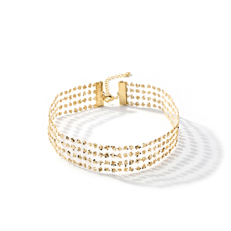 Vòng cổ choker đính kim sa lấp lánh thời trang cá tính cho nữ | BigBuy360 - bigbuy360.vn