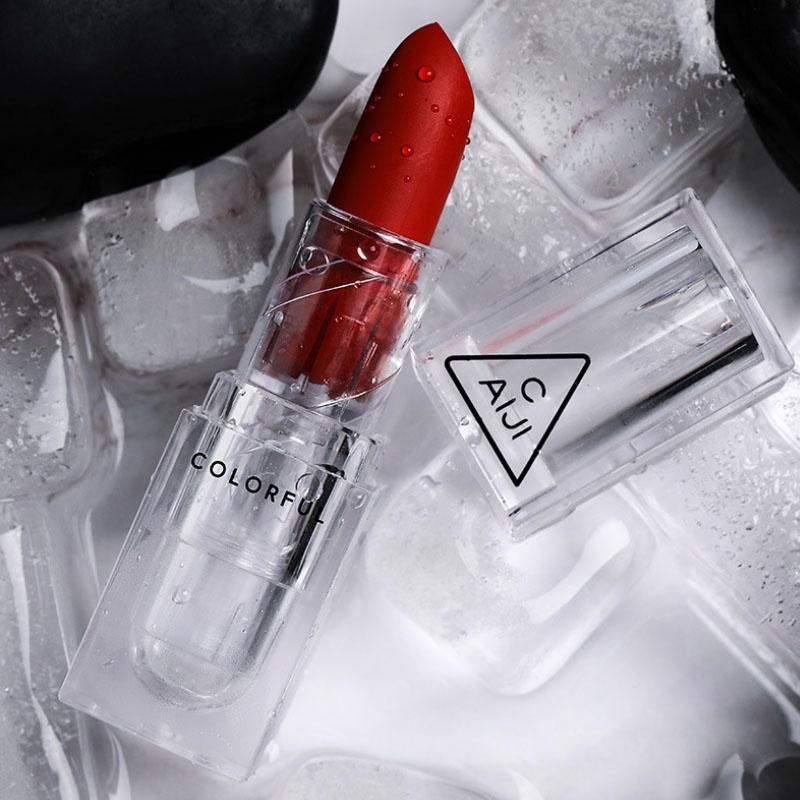 Son Môi Thỏi Nhỏ CAIJI Màu Đẹp Chống Thấm Nước Không Dính Ly, Lâu Trôi, Trang Điểm Môi Nhanh, Lên Màu Đẹp