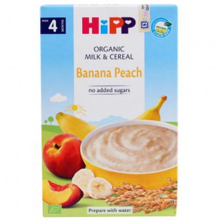 Bột ăn dặm hipp sữa chuối,đào 2973 date 31/10/2019 _hàng chính hãng