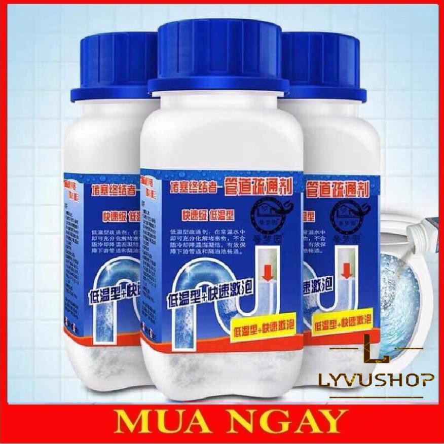 [Loại Cực Mạnh]Bột Thông Cống Cực Mạnh, Đường Ống, Bồn Cầu, Bồn Rửa Mặt..Xử Lý Triệt Để Cặn Bã, Chất Thải Hữu Cơ