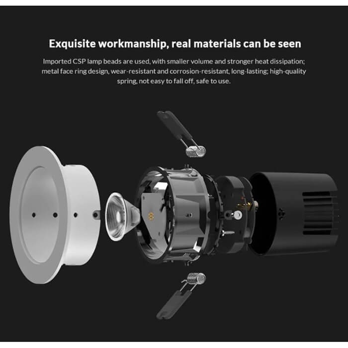 Đèn Yeelight Mesh M2 Downlight & Spotlight Tunable White - đèn trần Vàng Trắng thông minh