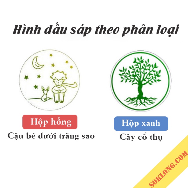 Bộ dụng cụ đóng con dấu sáp cổ điển D08 niêm phong, trang trí bullet journal, phong bì thư con sáp vintage