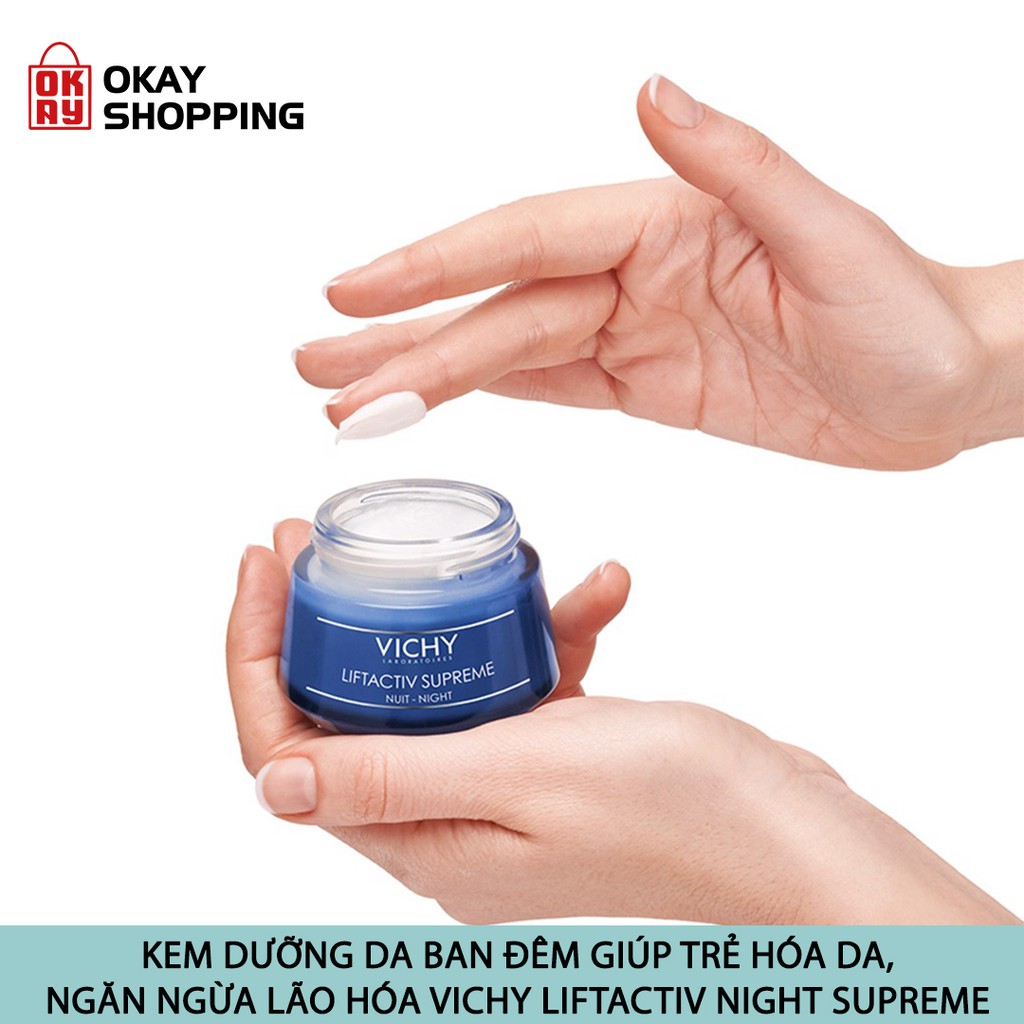 Kem dưỡng da ban đêm giúp trẻ hóa da, ngăn ngừa lão hóa Vichy Liftactiv Night Supreme 50ml | BigBuy360 - bigbuy360.vn