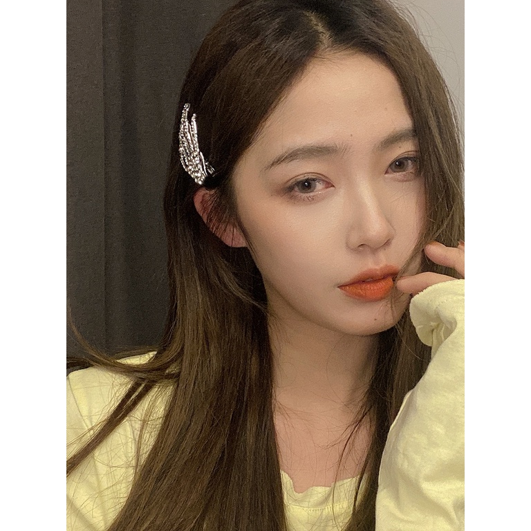 Kẹp Tóc Hình Móng Vuốt Đính Đá Lấp Lánh Phong Cách Hàn Quốc