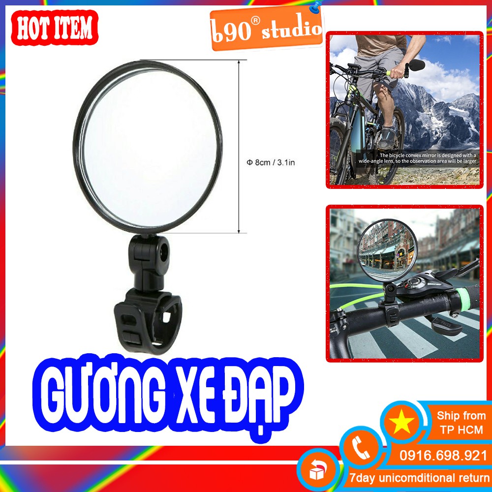 GIÁ SỈ  Gương gắn tay lái xe đạp tròn gương chiếu hậu xe đạp