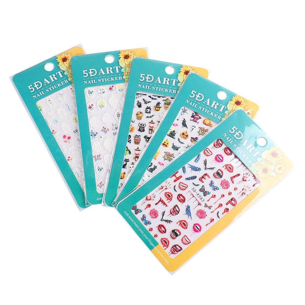 OCEANMAP Sticker Dán Móng Họa Tiết Halloween