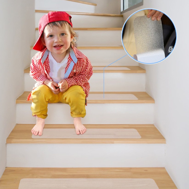 1 Dải Dán Sàn Nhà Tắm / Bậc Thang Bằng PEVA Trong Suốt Cỡ Lớn Chống Trượt / Thấm Nước Tiện Dụng