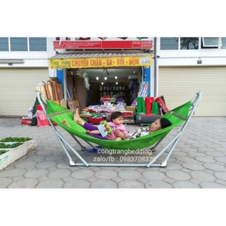 [XẢ KHO] Võng Xếp Sài Gòn Kèm Lưới Võng Phi 32 (Size Lớn )