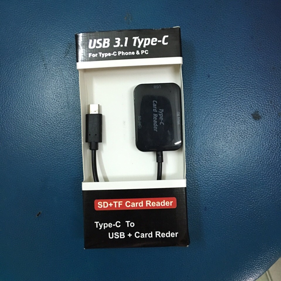 Dây chuyển USB 3.1 Type C sang USB và đọc thẻ đa năng