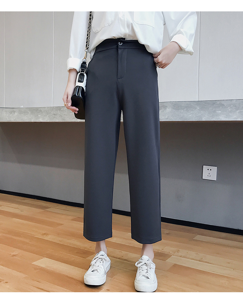 NRVP Quần Tây Lưng Cao Lót Nhung Thời Trang Thu Đông Cho Nữ