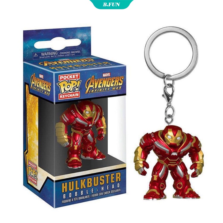 Móc Khóa In Hình Nhân Vật Thanos/Người Sắt/Người Sắt Trong Phim Infinity War