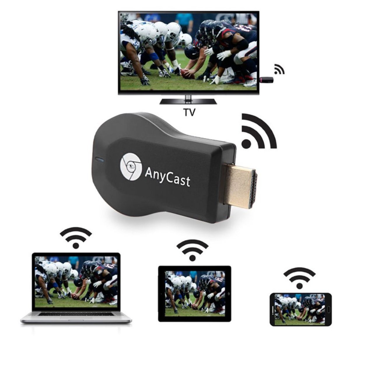 Thiết Bị Thu Phát Tín Hiệu Màn Hình Hiển Thị Wifi Dlna Miracast Dongle Tv