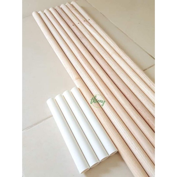 Set 4 ống nhựa trắng nối gậy dựng lều Thiên Ý