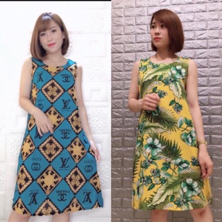 VÁY LANH NỮ DÁNG SUÔNG SIÊU MÁT (NHIỀU MÀU). VÁY LANH BIGSIZE 100kg