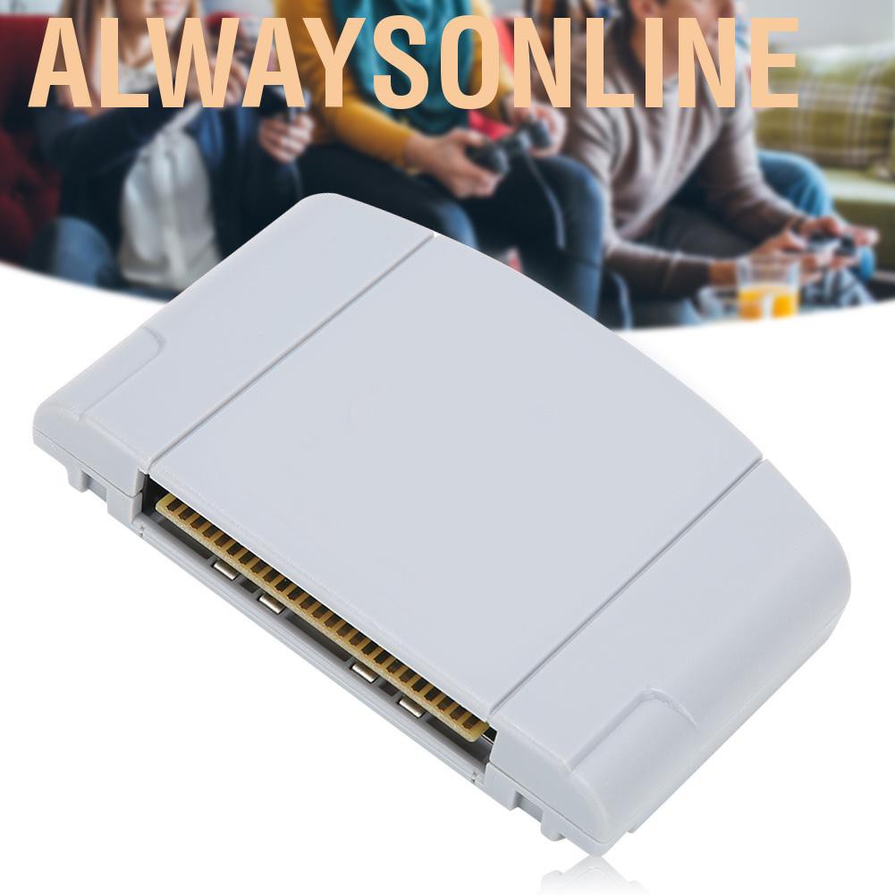 Alwaysonline American Video Game Console Plug Card Cartridge ABS Games Acessory for Super Smash Bros 64