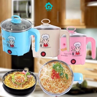 Ca mì ca lẩu mini,nồi lẩu mini có tặng kèm xửng hấp-Ca mì thiết kế cute