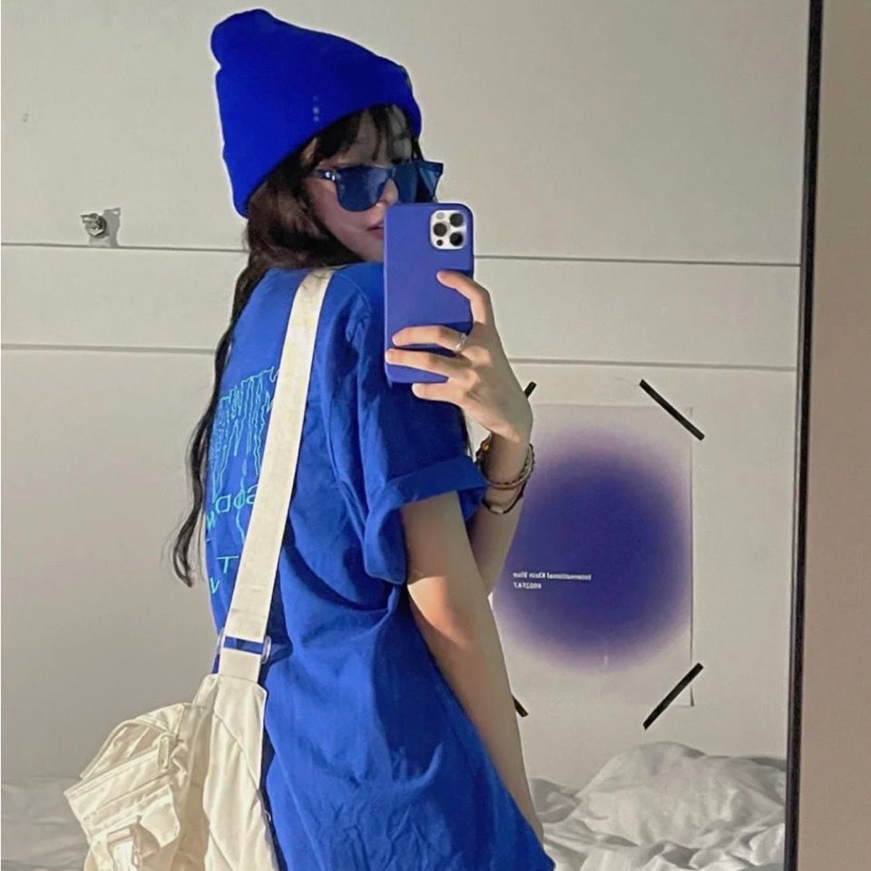 Áo Thun 100% Cotton Tay Ngắn In Họa Tiết Thời Trang Mùa Hè 2022 Cho Nữ