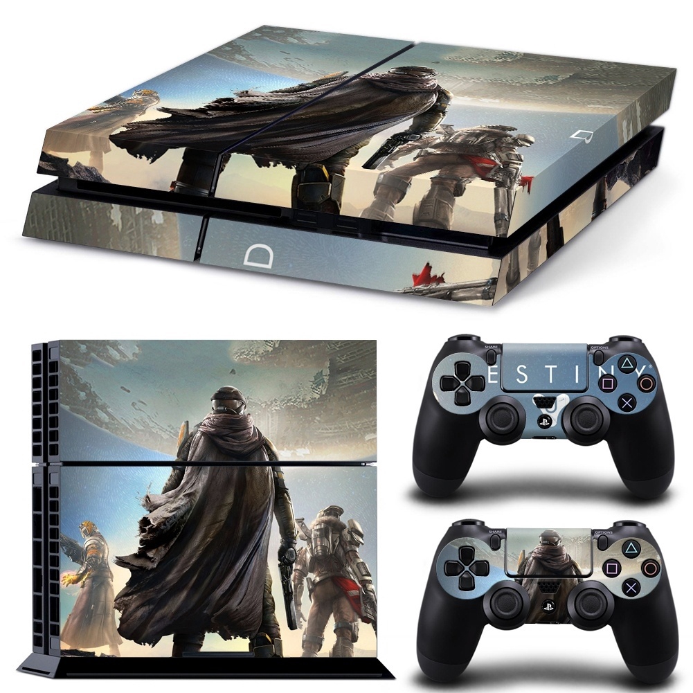 Decal dán trang trí bảo vệ máy chơi game PS4 hình trò chơi điện tử Destiny