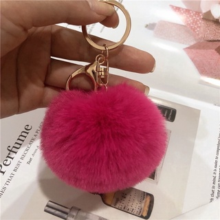 móc khoá cục bông dễ thương